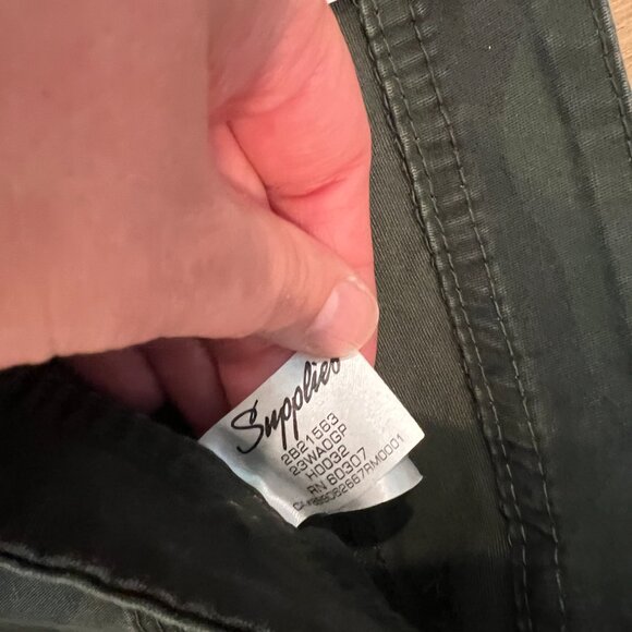 Supplies Green Skinny Camo Jeans Gold Zipper Pockets Size 6 - Picture 8 of 10